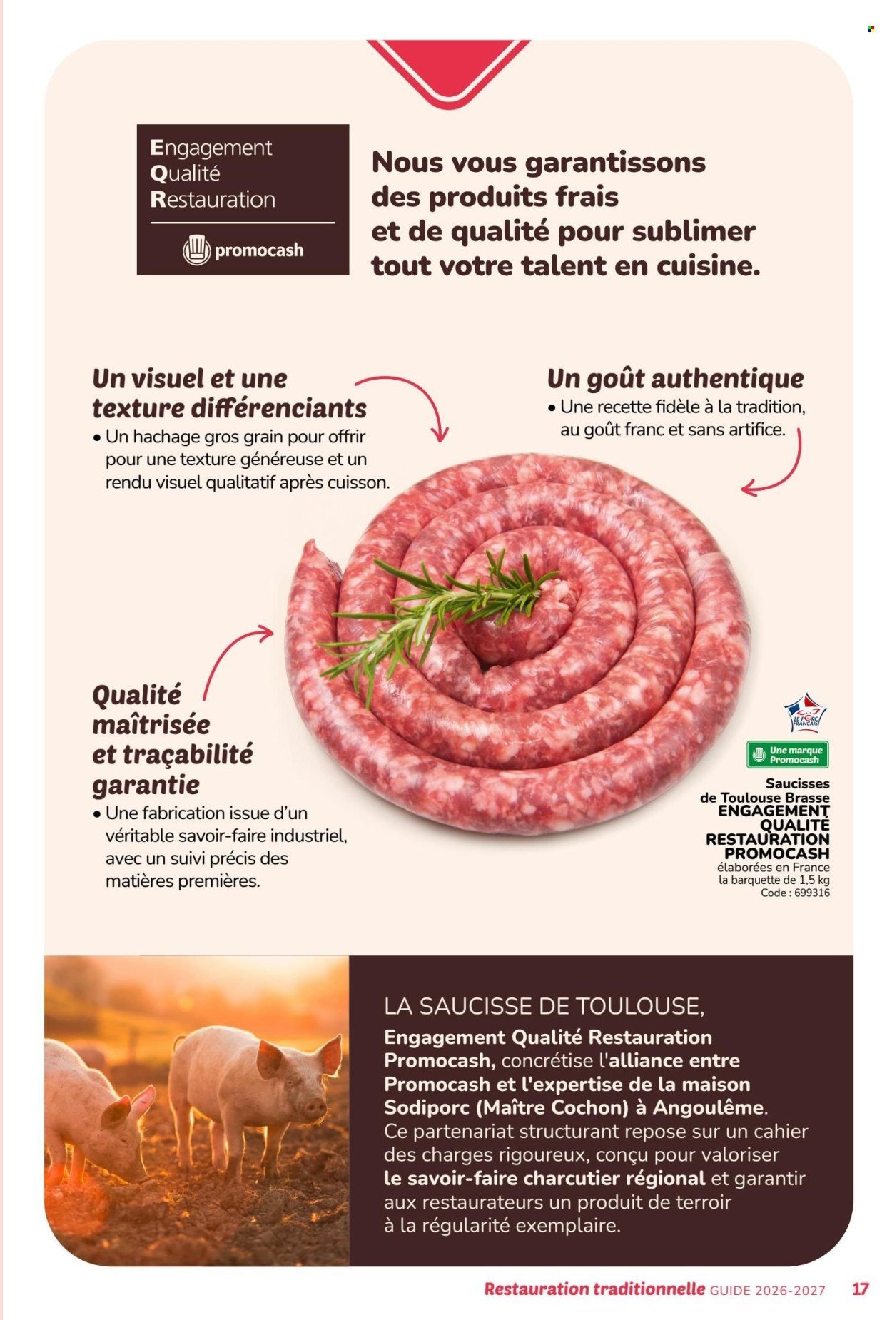 Catalogue PROMOCASH - GUIDE RESTAURATION TRADITIONNELLE