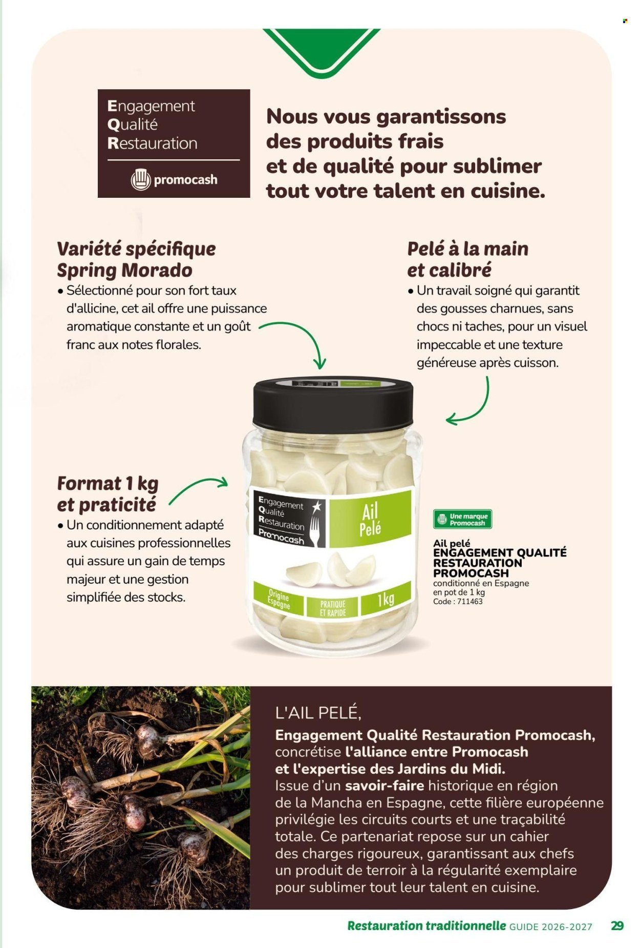 Catalogue PROMOCASH - GUIDE RESTAURATION TRADITIONNELLE