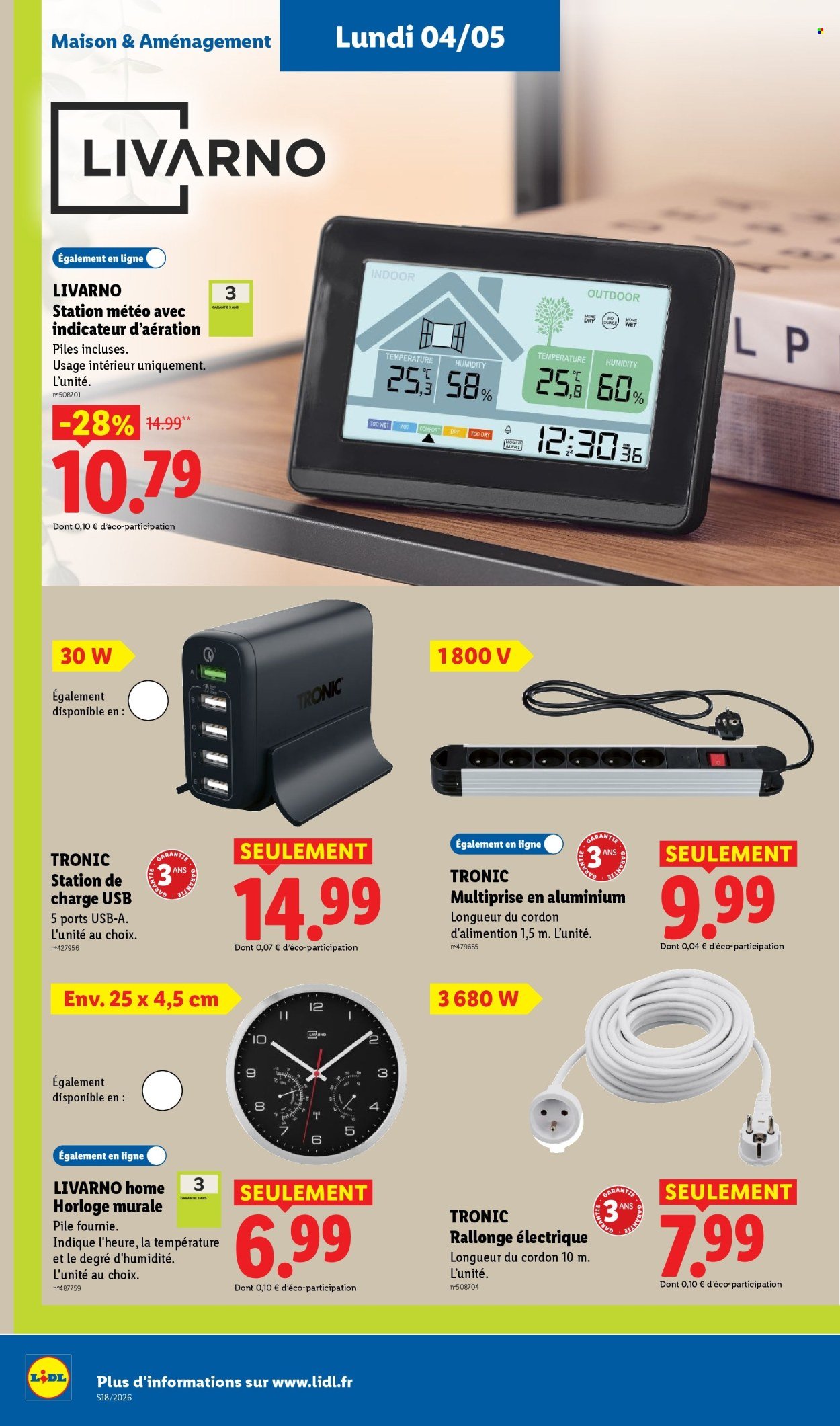 Catalogue LIDL - Les promos de la semaine (2026-04-30 - 2026-05-06)