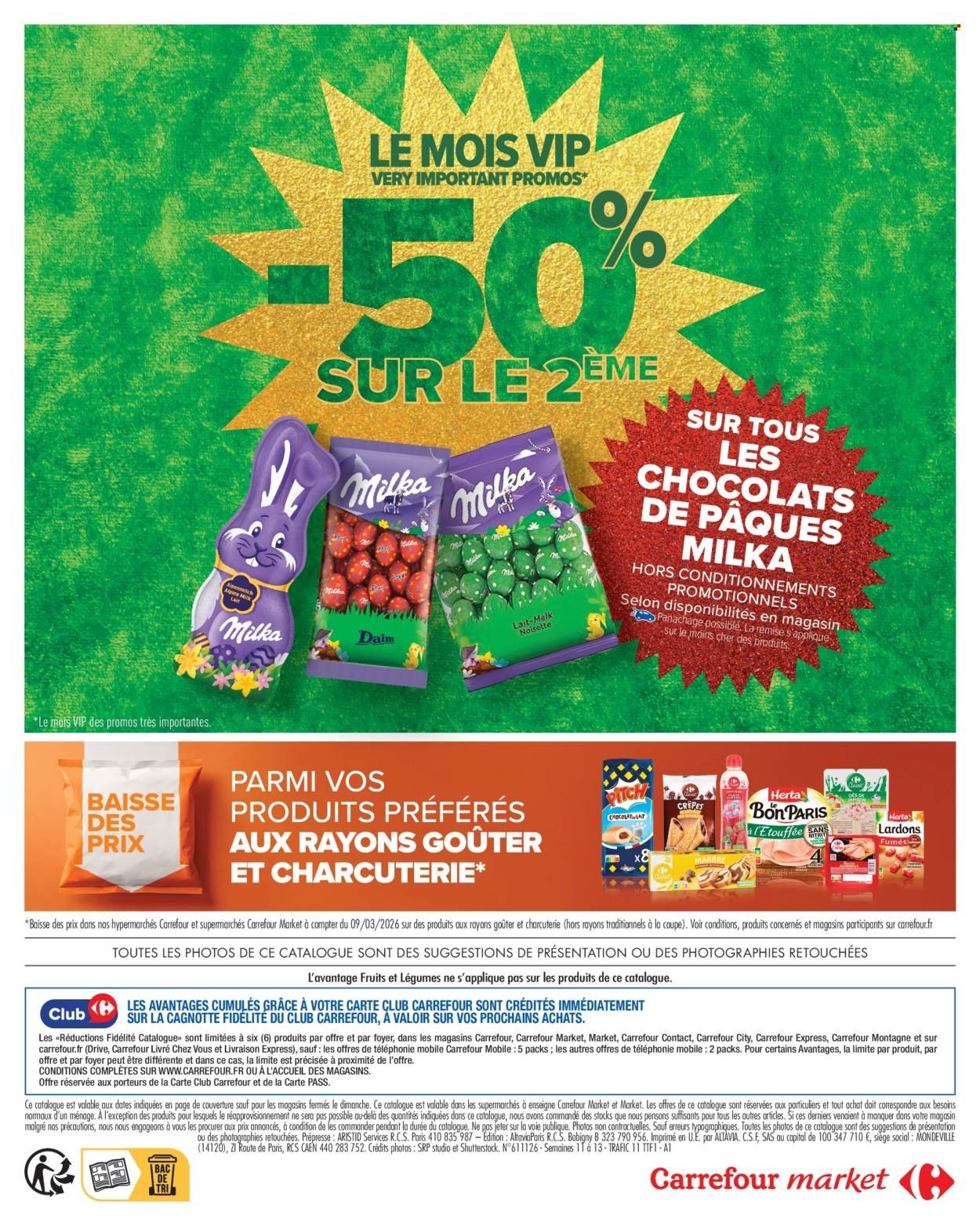 Catalogue CARREFOUR MARKET - LE MOIS VIP 30% D'ÉCONOMIES (2026-03-10 - 2026-03-22)