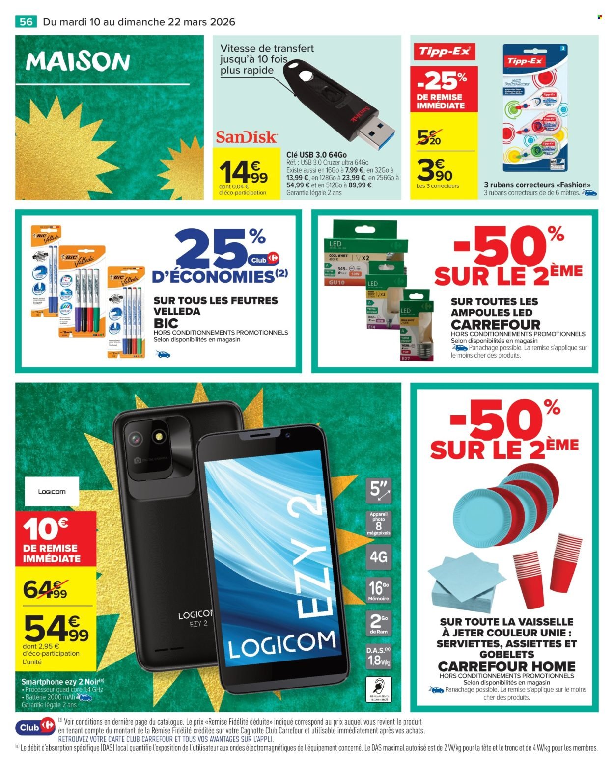 Catalogue CARREFOUR MARKET - LE MOIS VIP 30% D'ÉCONOMIES (2026-03-10 - 2026-03-22)