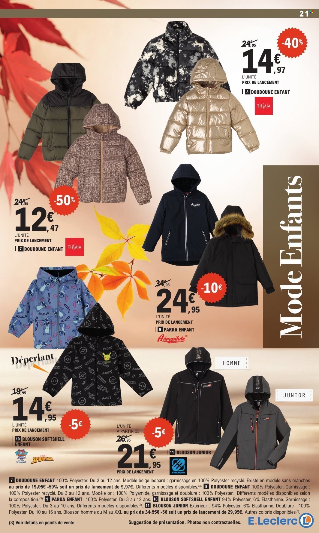 Catalogue E.LECLERC - TEXTILE PROMOS MONSTRES (2025-09-30 - 2025-10-11)