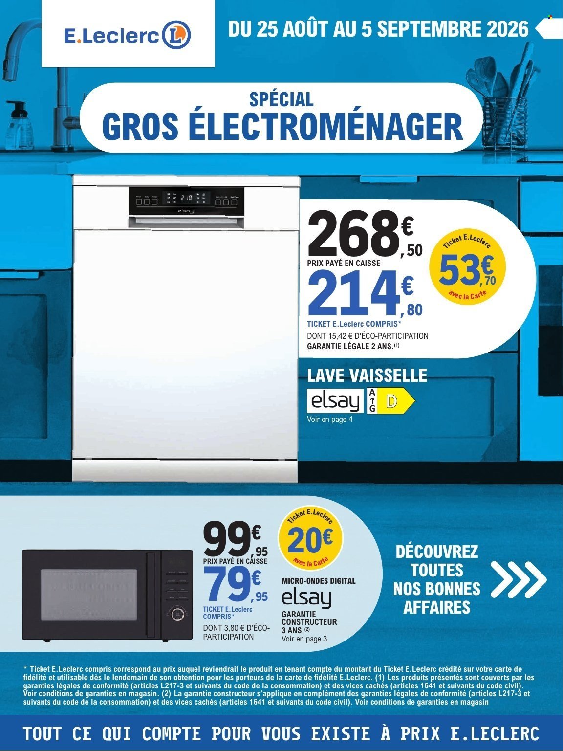 Catalogue E.LECLERC - SÉLECTION GROS ELECTROMÉNAGERS