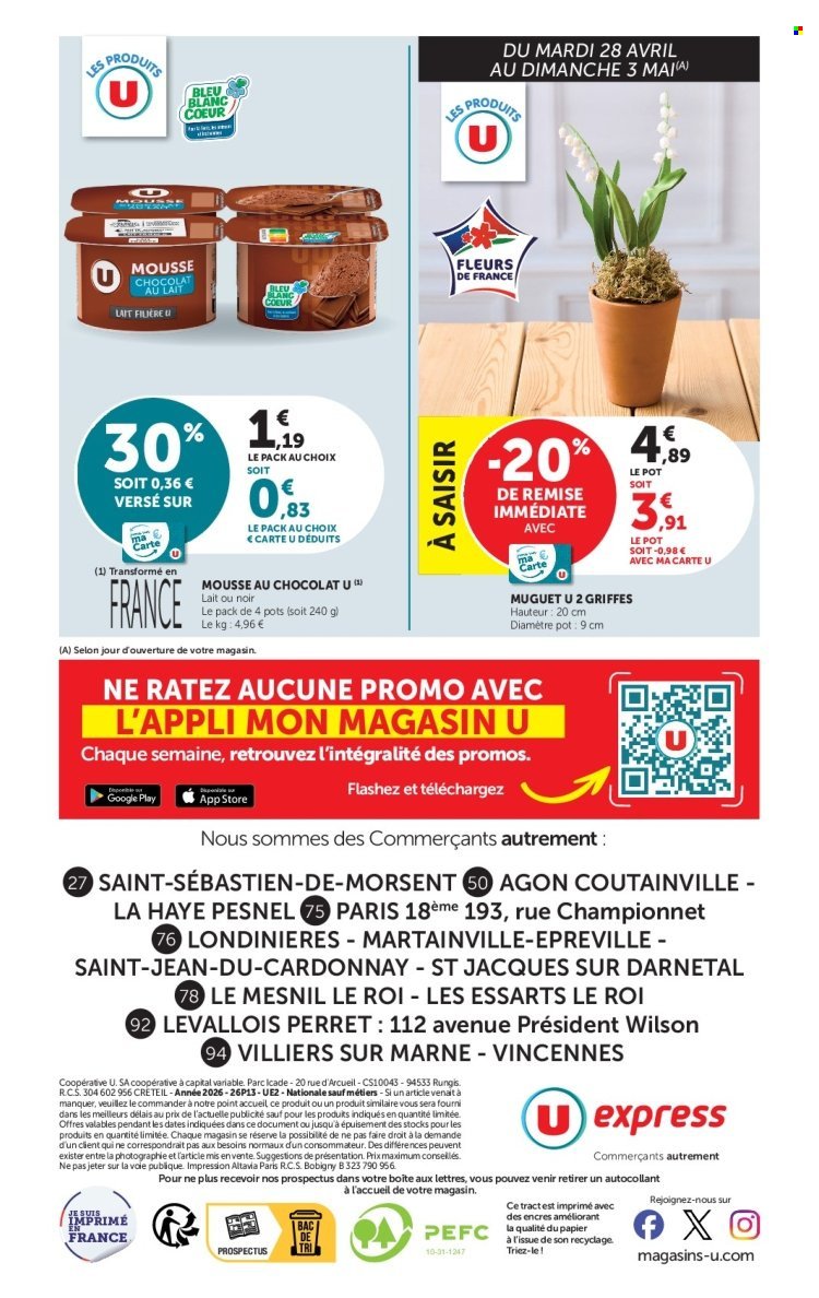 Catalogue U EXPRESS - Les prix bas de la semaine (2026-04-28 - 2026-05-10)