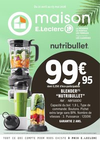 Catalogue E.LECLERC - Du mardi 21 avril 2026