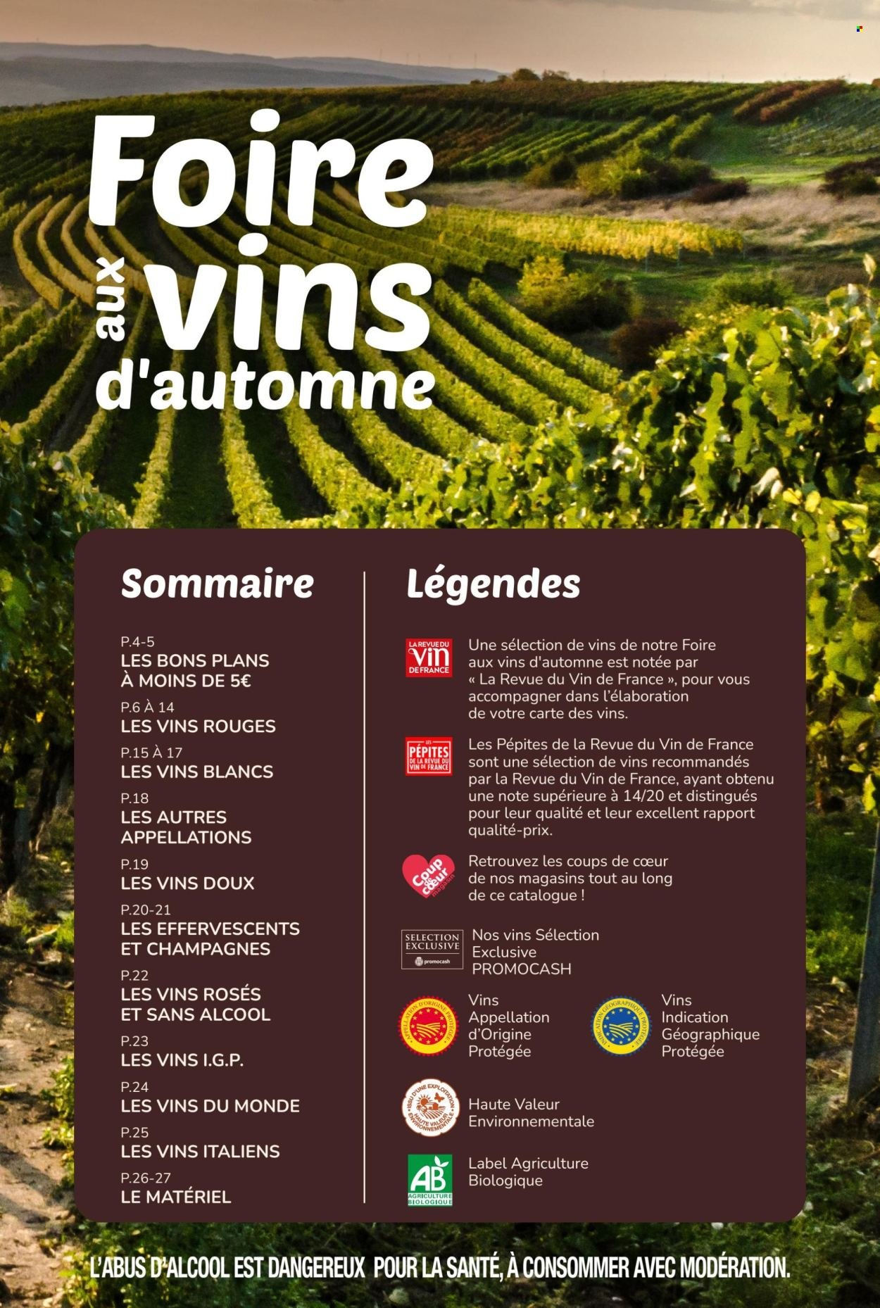 Catalogue PROMOCASH - Foire aux vins d'automne