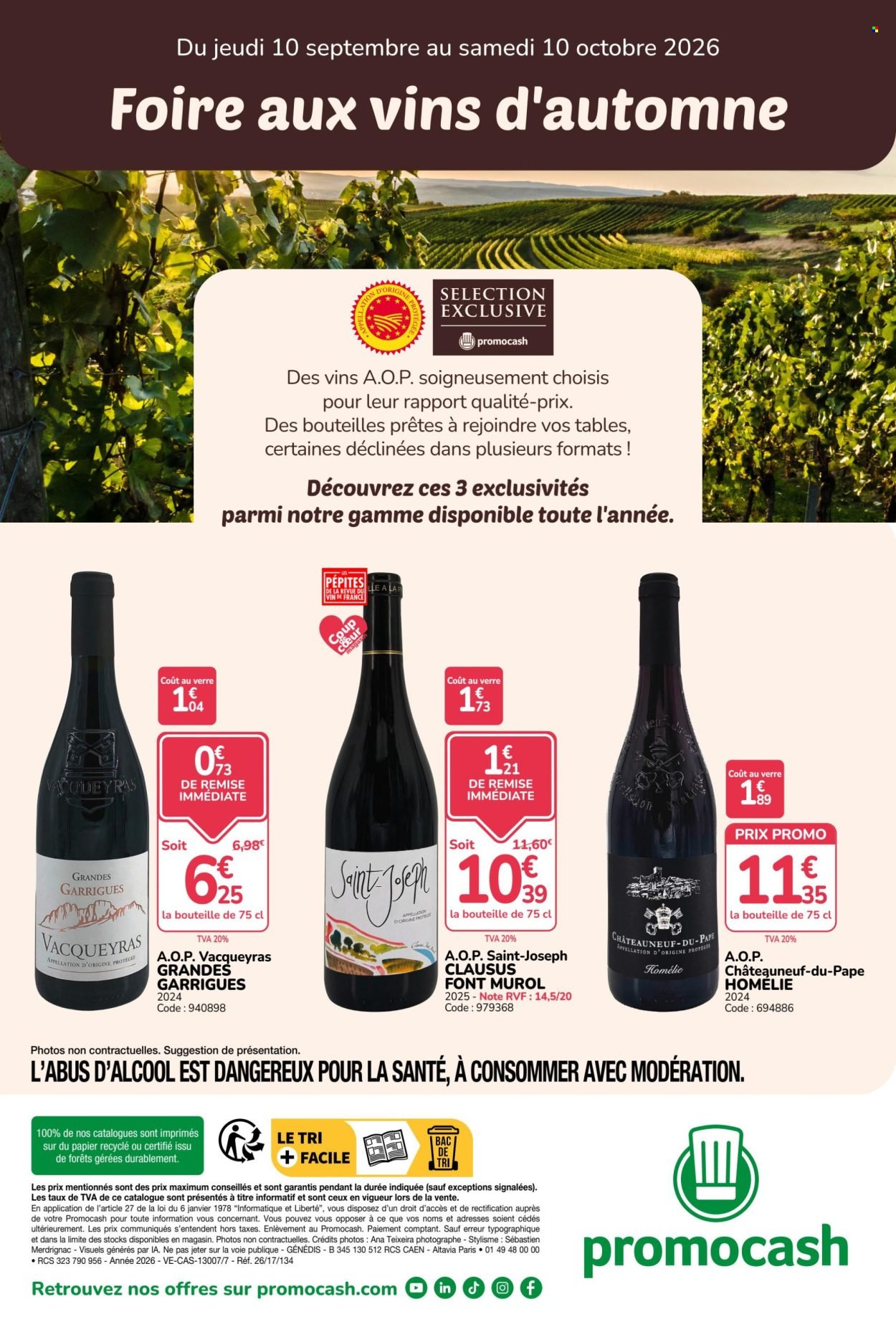 Catalogue PROMOCASH - Foire aux vins d'automne