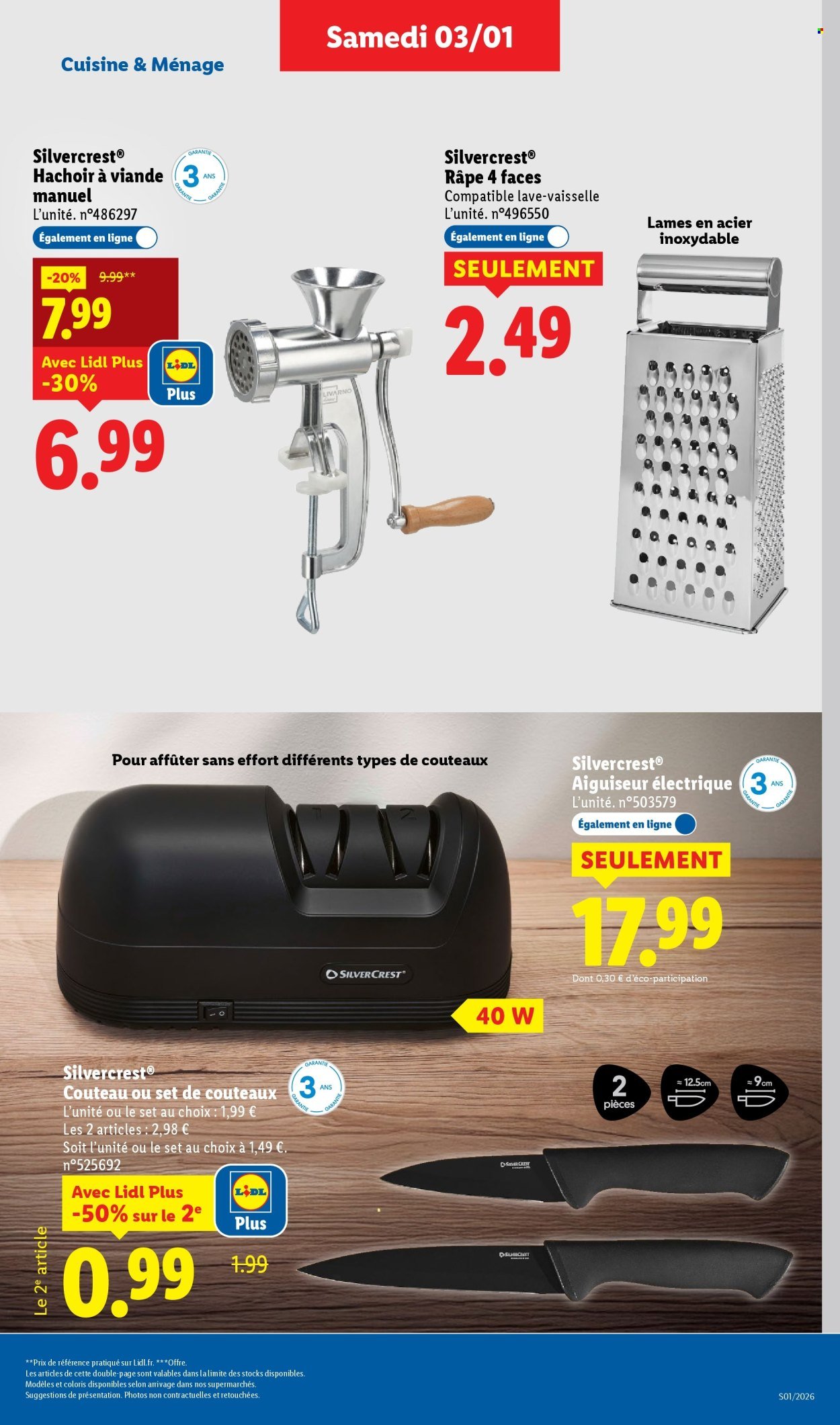 Catalogue LIDL - Les promos de la semaine (2026-01-03 - 2026-01-07)