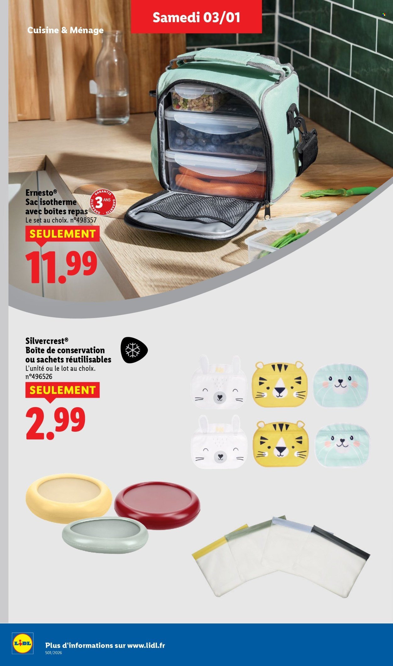Catalogue LIDL - Les promos de la semaine (2026-01-03 - 2026-01-07)