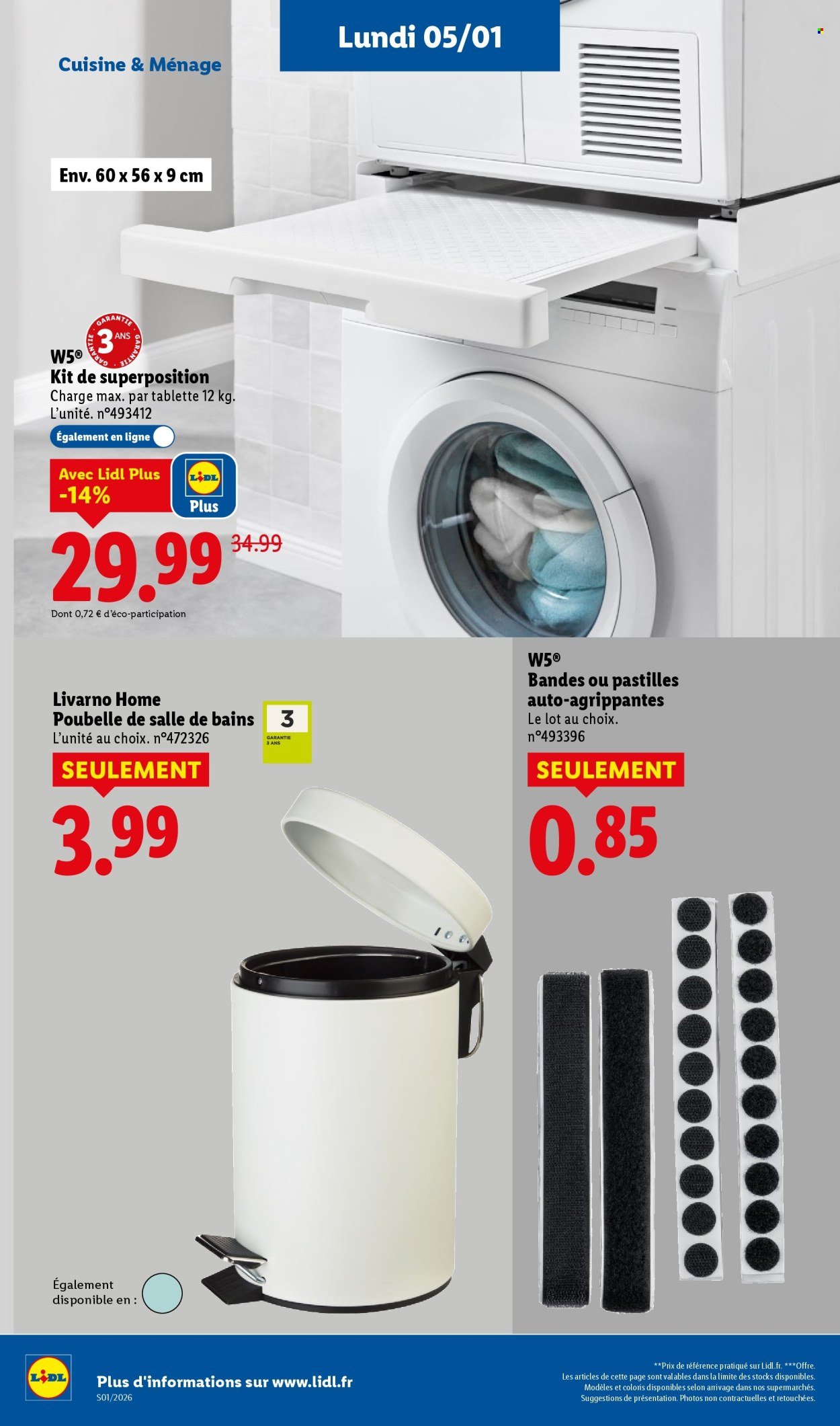 Catalogue LIDL - Les promos de la semaine (2026-01-03 - 2026-01-07)