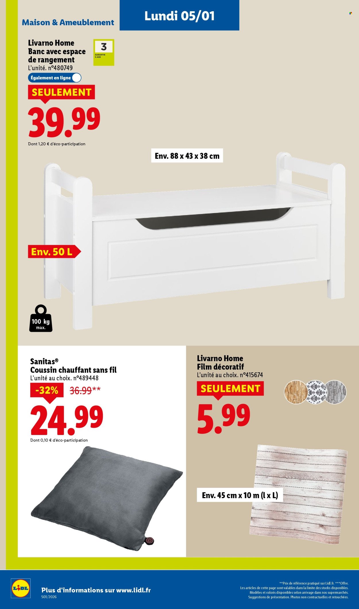 Catalogue LIDL - Les promos de la semaine (2026-01-03 - 2026-01-07)