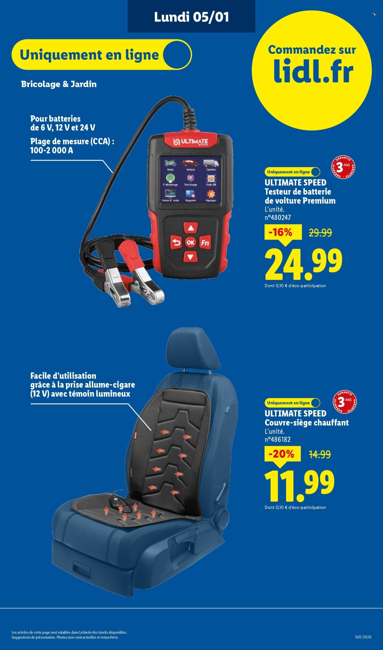 Catalogue LIDL - Les promos de la semaine (2026-01-03 - 2026-01-07)