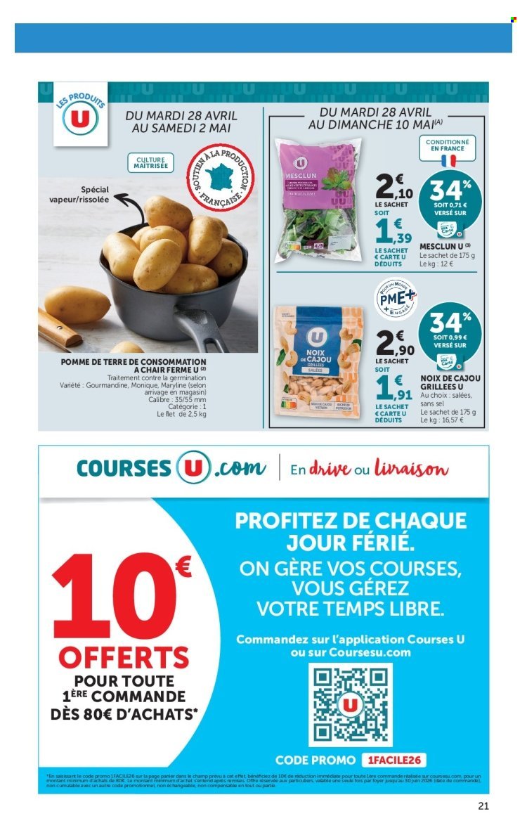 Catalogue SUPER U - Les prix bas de la semaine (2026-04-28 - 2026-05-10)