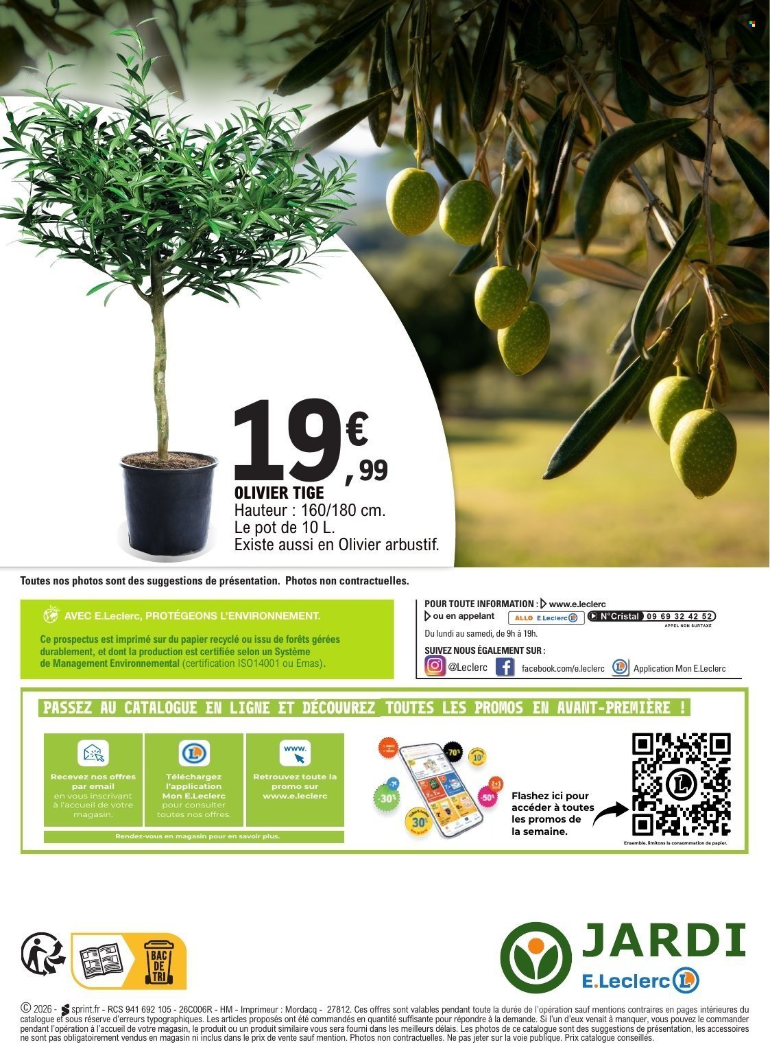 Catalogue E.LECLERC - PLANTATIONS PRINTEMPS GSA/GSS