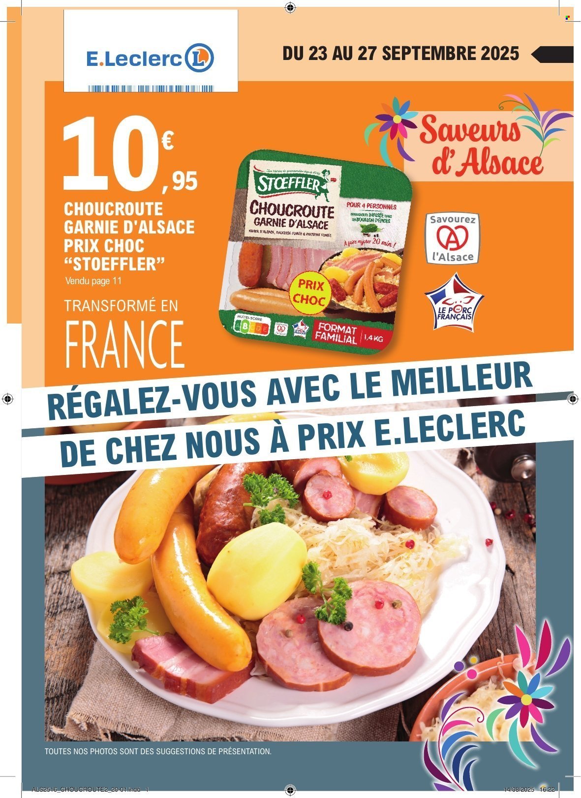 Catalogue E.LECLERC - ALSACE CHOUCROUTE (2025-09-23 - 2025-09-27)