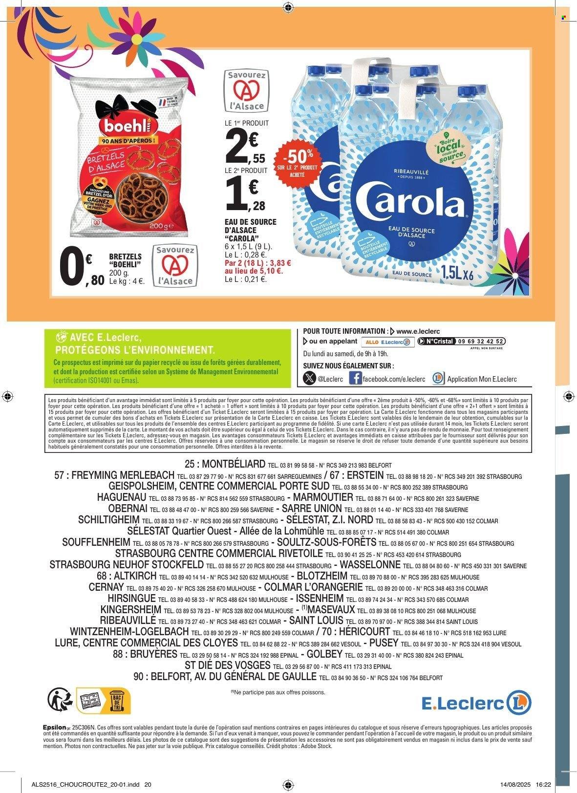 Catalogue E.LECLERC - ALSACE CHOUCROUTE (2025-09-23 - 2025-09-27)