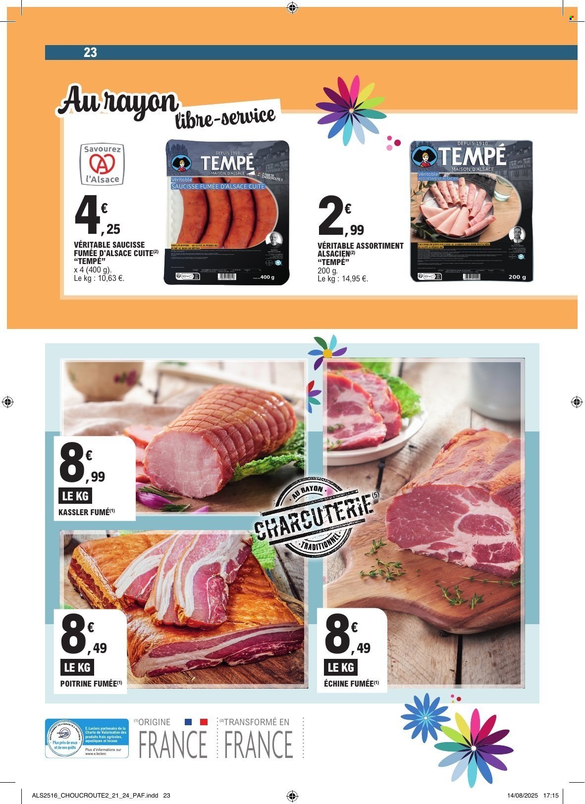 Catalogue E.LECLERC - ALSACE CHOUCROUTE (2025-09-23 - 2025-09-27)