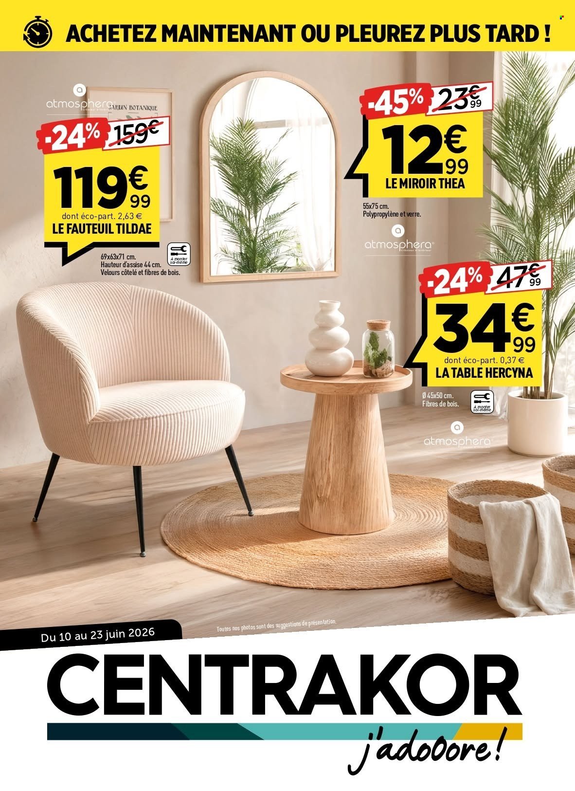Catalogue CENTRAKOR - Du mercredi 10 juin 2026