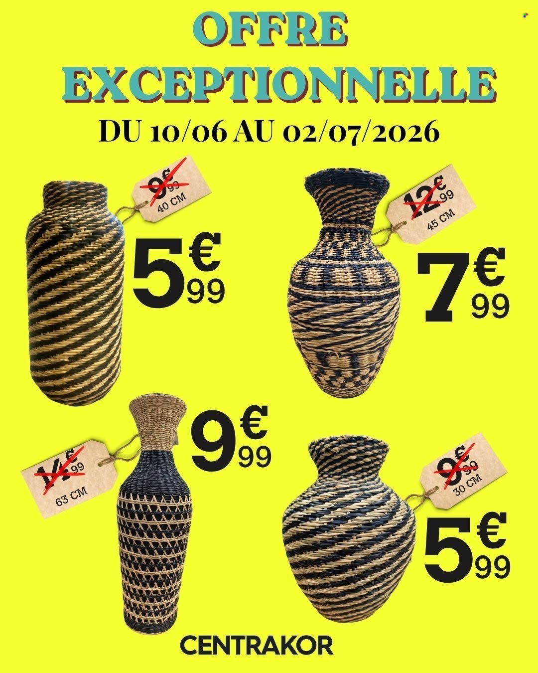 Catalogue CENTRAKOR - Du mercredi 10 juin 2026