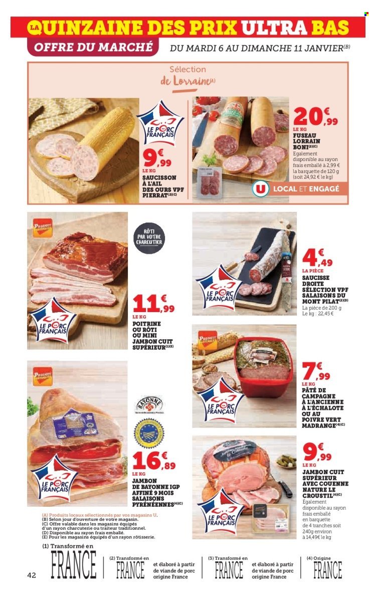 Catalogue HYPER U - Les prix bas de la semaine (2026-01-06 - 2026-01-18)