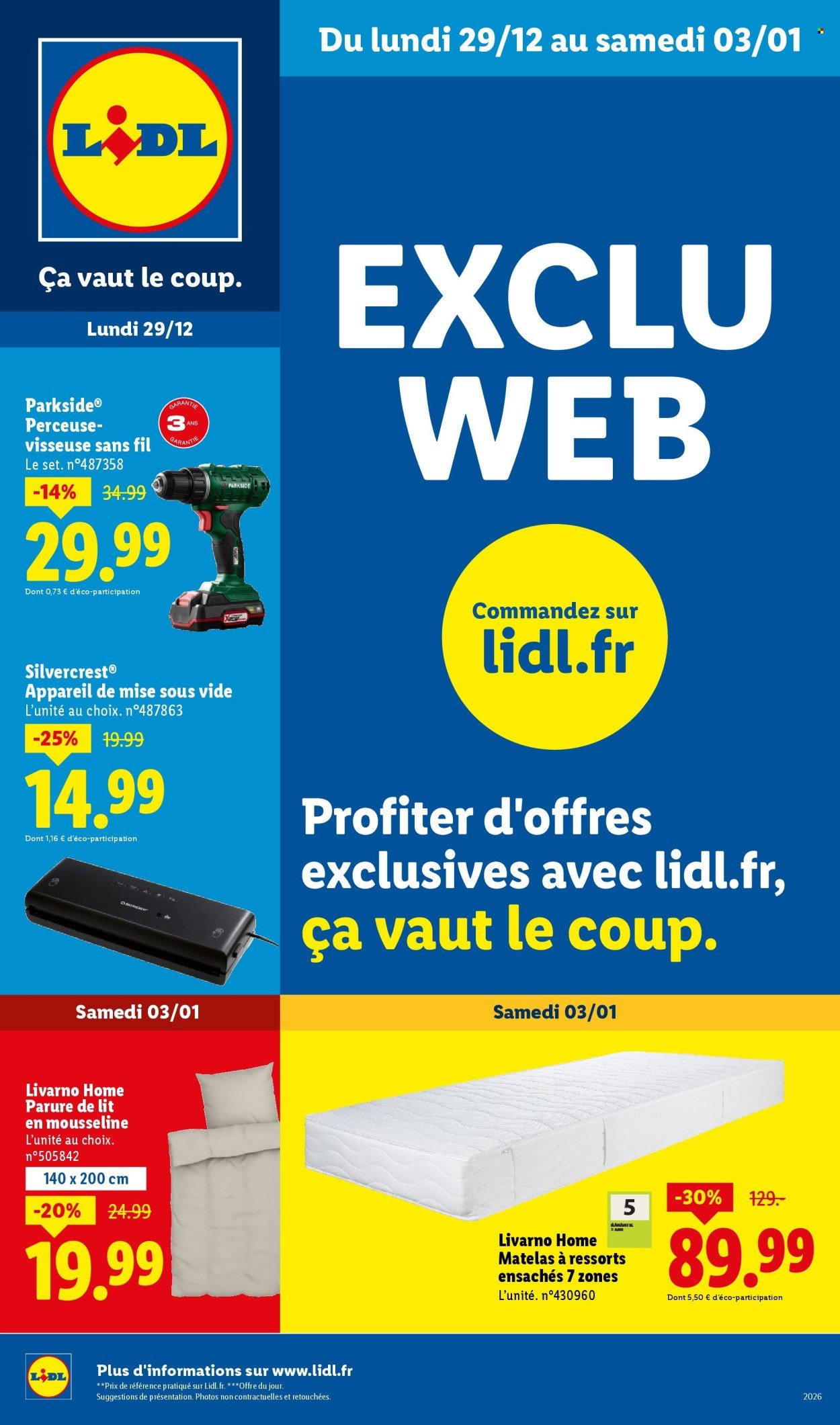 Catalogue LIDL - Les bonnes affaires Exclu Web