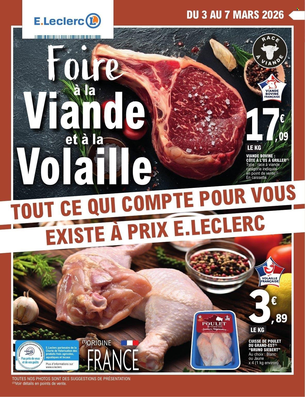 Catalogue E.LECLERC - FOIRE A LA VIANDE & VOLAILLE