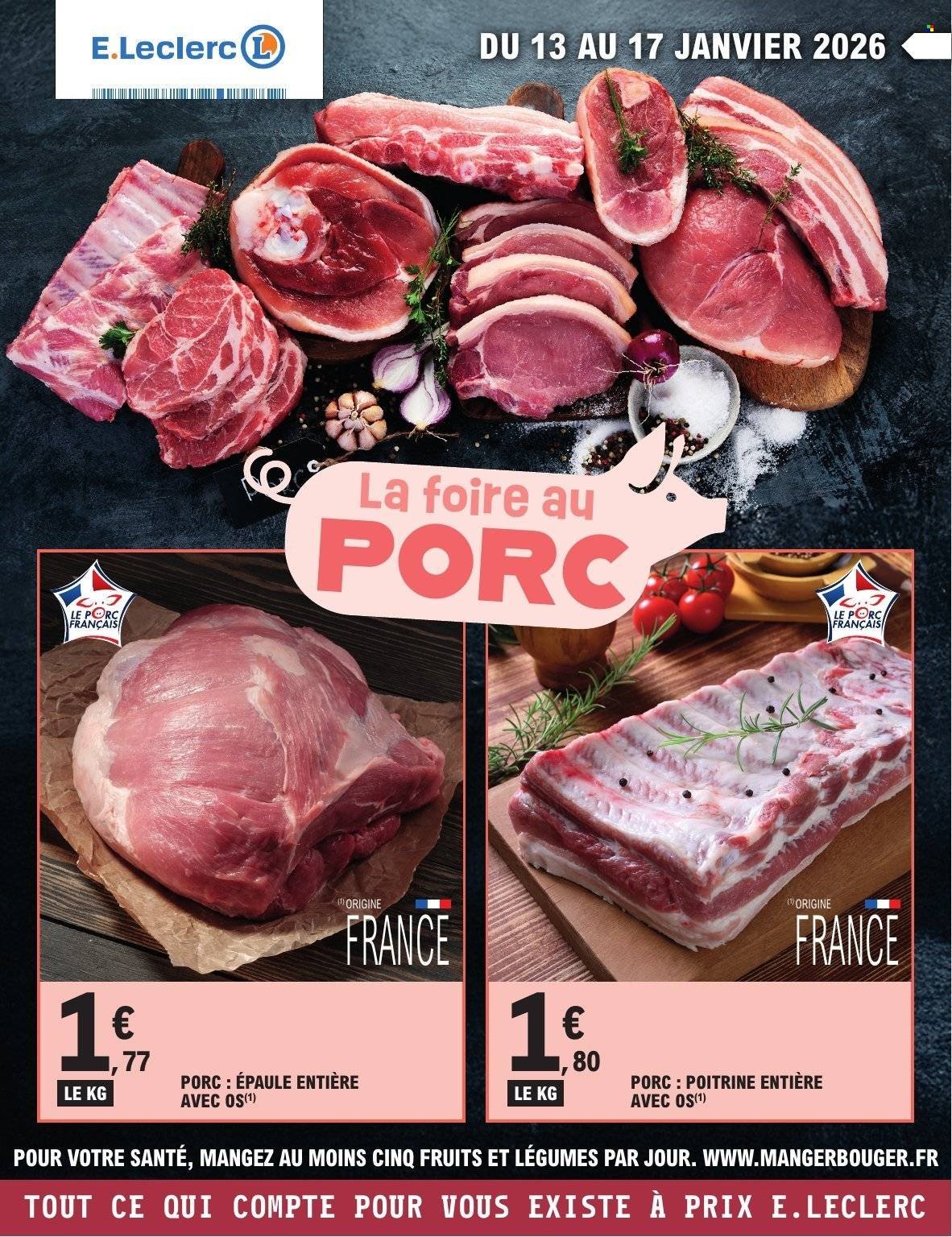 Catalogue E.LECLERC - FOIRE AU PORC