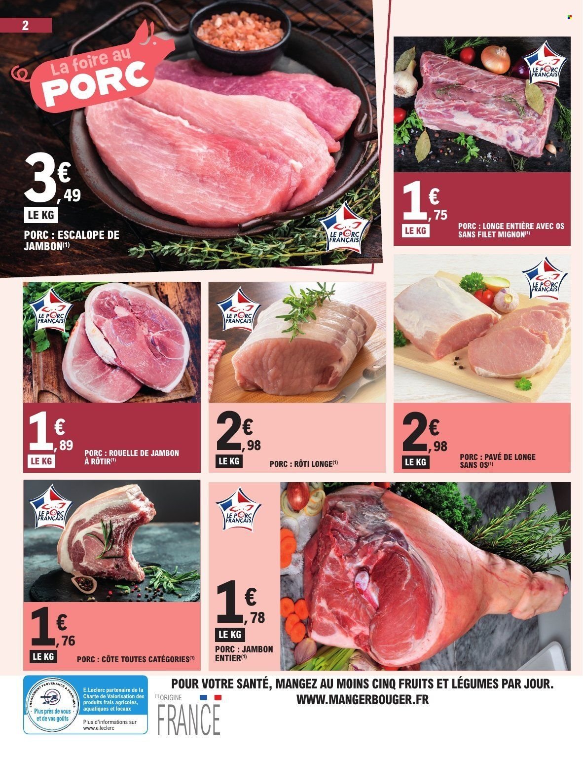 Catalogue E.LECLERC - FOIRE AU PORC