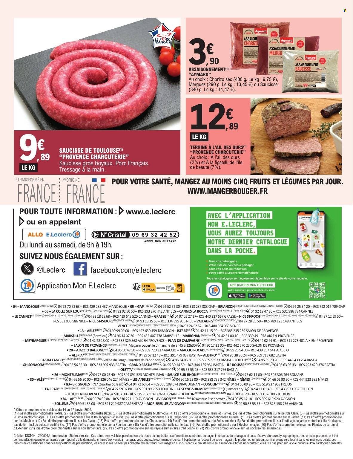 Catalogue E.LECLERC - FOIRE AU PORC