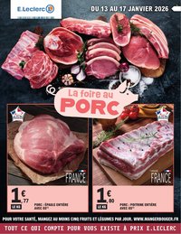 Catalogue E.LECLERC - FOIRE AU PORC