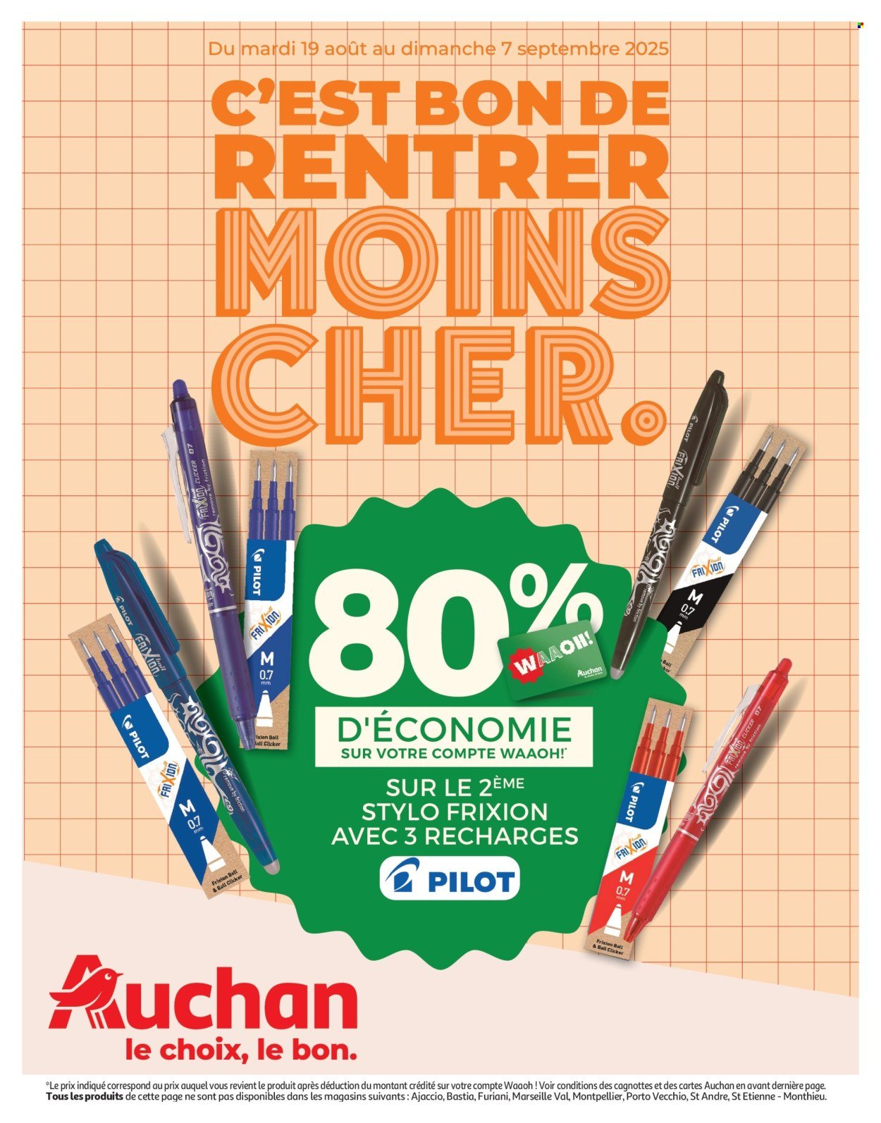 Catalogue AUCHAN - Rentrée des classes : c'est bon de rentrer moins cher (2025-08-19 - 2025-09-07)