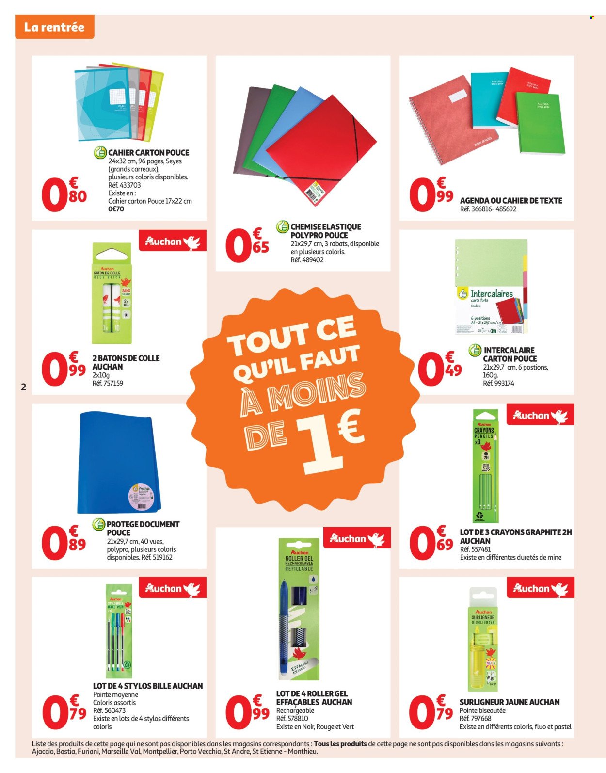 Catalogue AUCHAN - Rentrée des classes : c'est bon de rentrer moins cher (2025-08-19 - 2025-09-07)