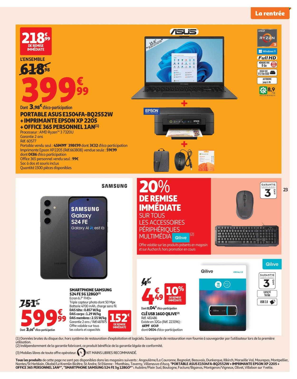Catalogue AUCHAN - Rentrée des classes : c'est bon de rentrer moins cher (2025-08-19 - 2025-09-07)