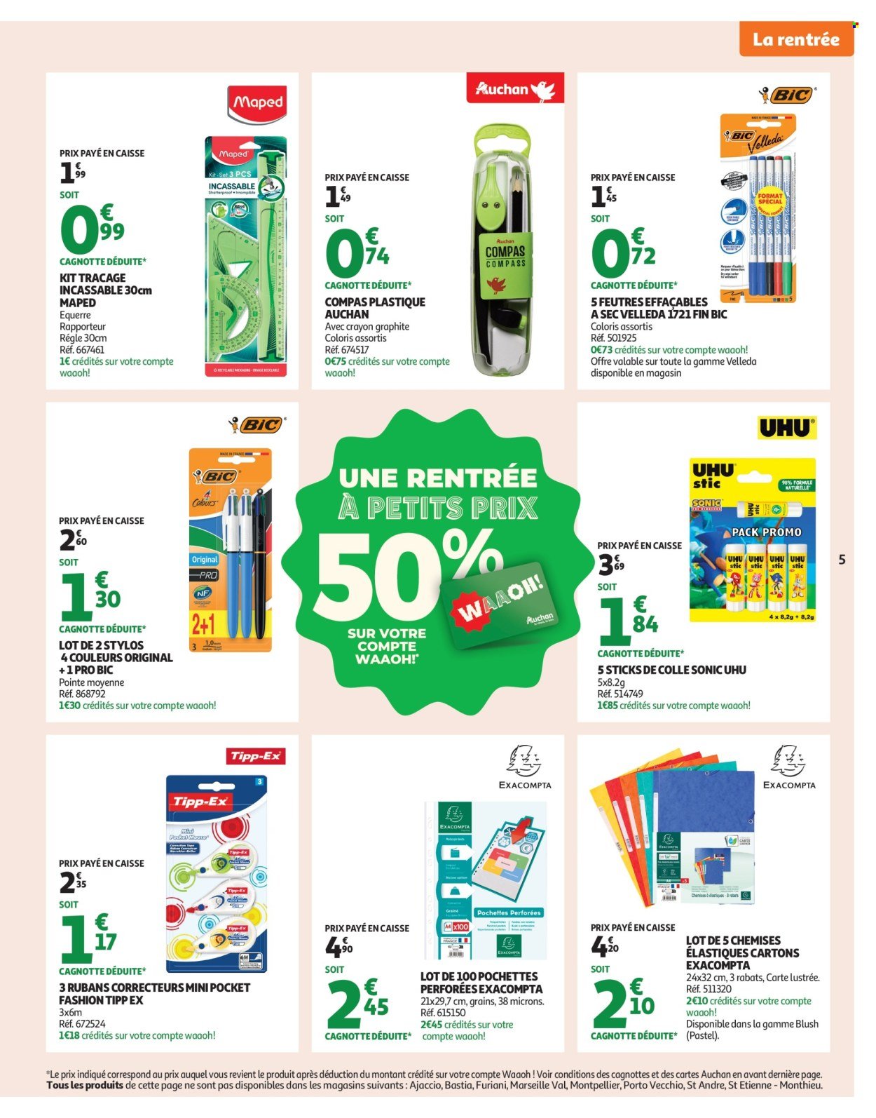 Catalogue AUCHAN - Rentrée des classes : c'est bon de rentrer moins cher (2025-08-19 - 2025-09-07)