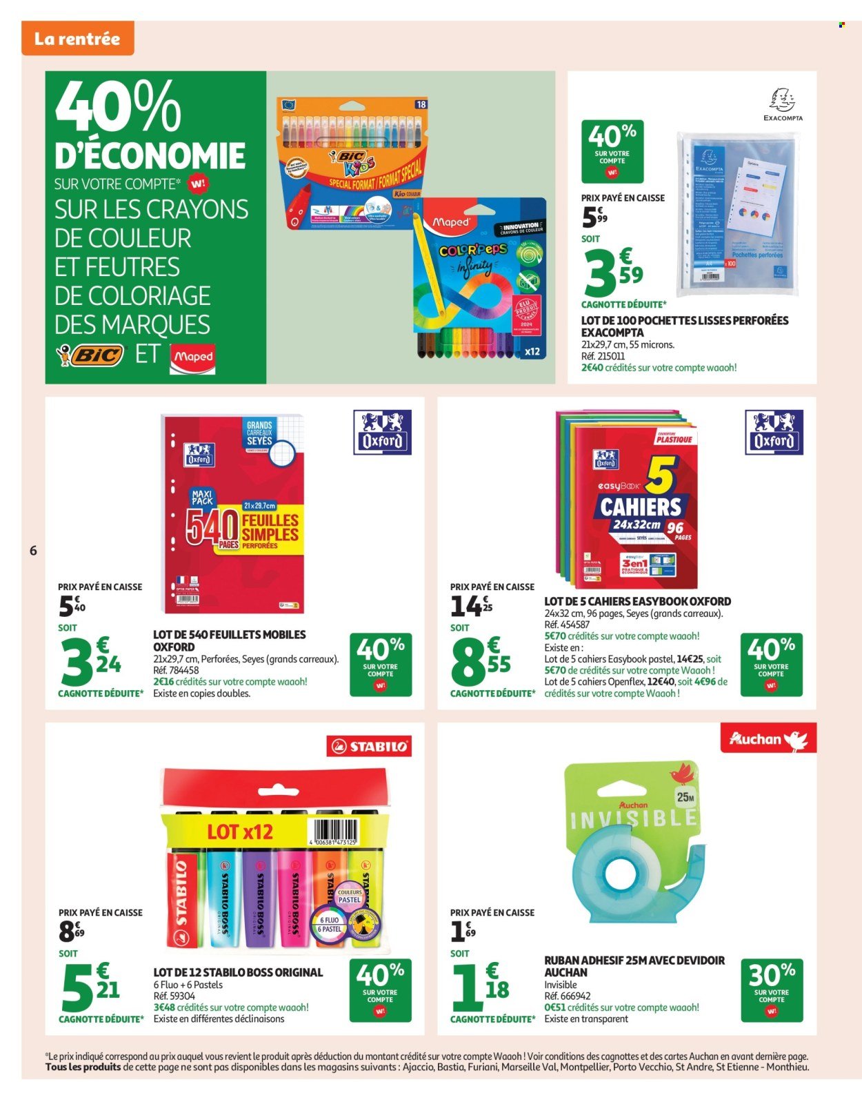 Catalogue AUCHAN - Rentrée des classes : c'est bon de rentrer moins cher (2025-08-19 - 2025-09-07)