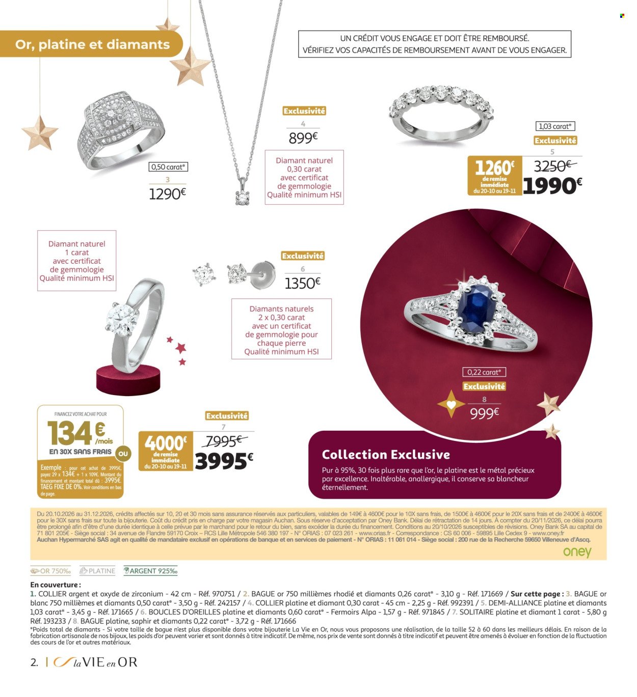 Catalogue AUCHAN - Bijoux pour les fêtes