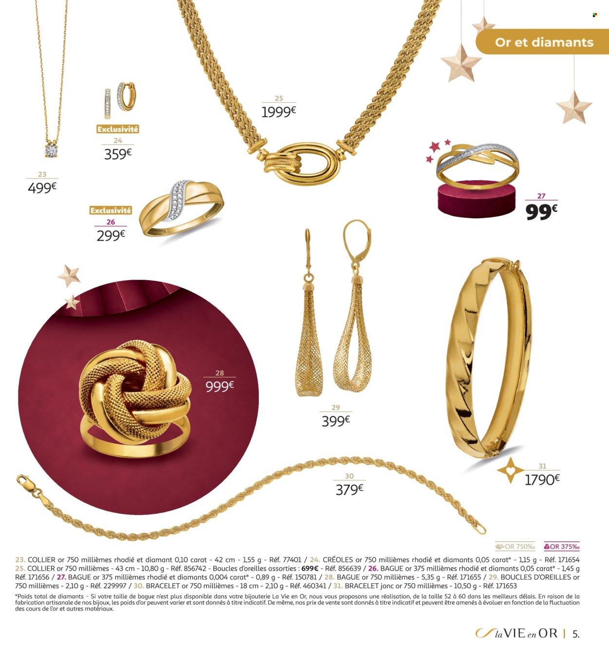 Catalogue AUCHAN - Bijoux pour les fêtes