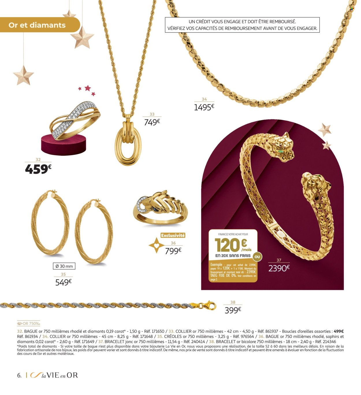 Catalogue AUCHAN - Bijoux pour les fêtes