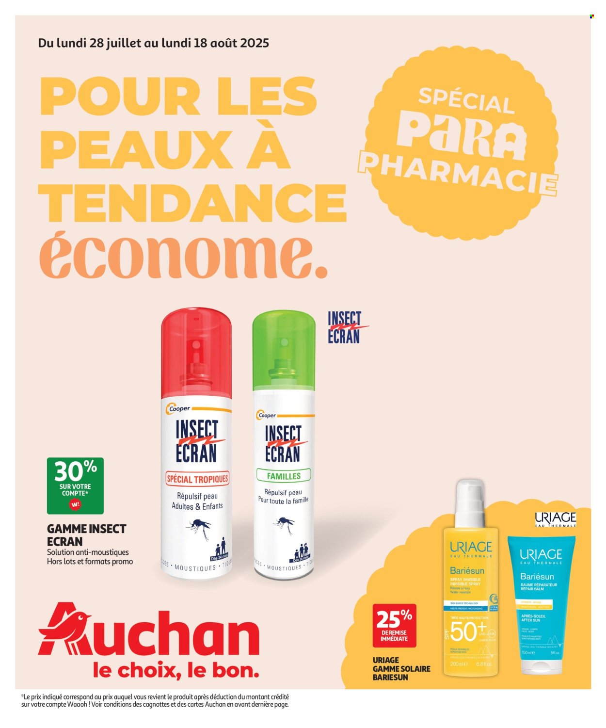 Catalogue AUCHAN - Pour les peaux à tendance économe (2025-07-29 - 2025-08-18)