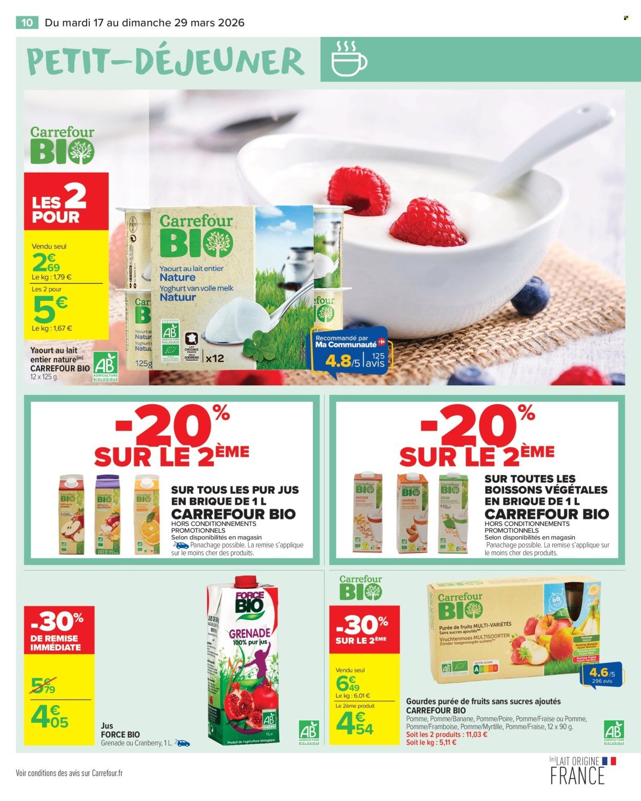 Catalogue CARREFOUR MARKET - PETIT DÉJEUNER (2026-03-17 - 2026-03-29)