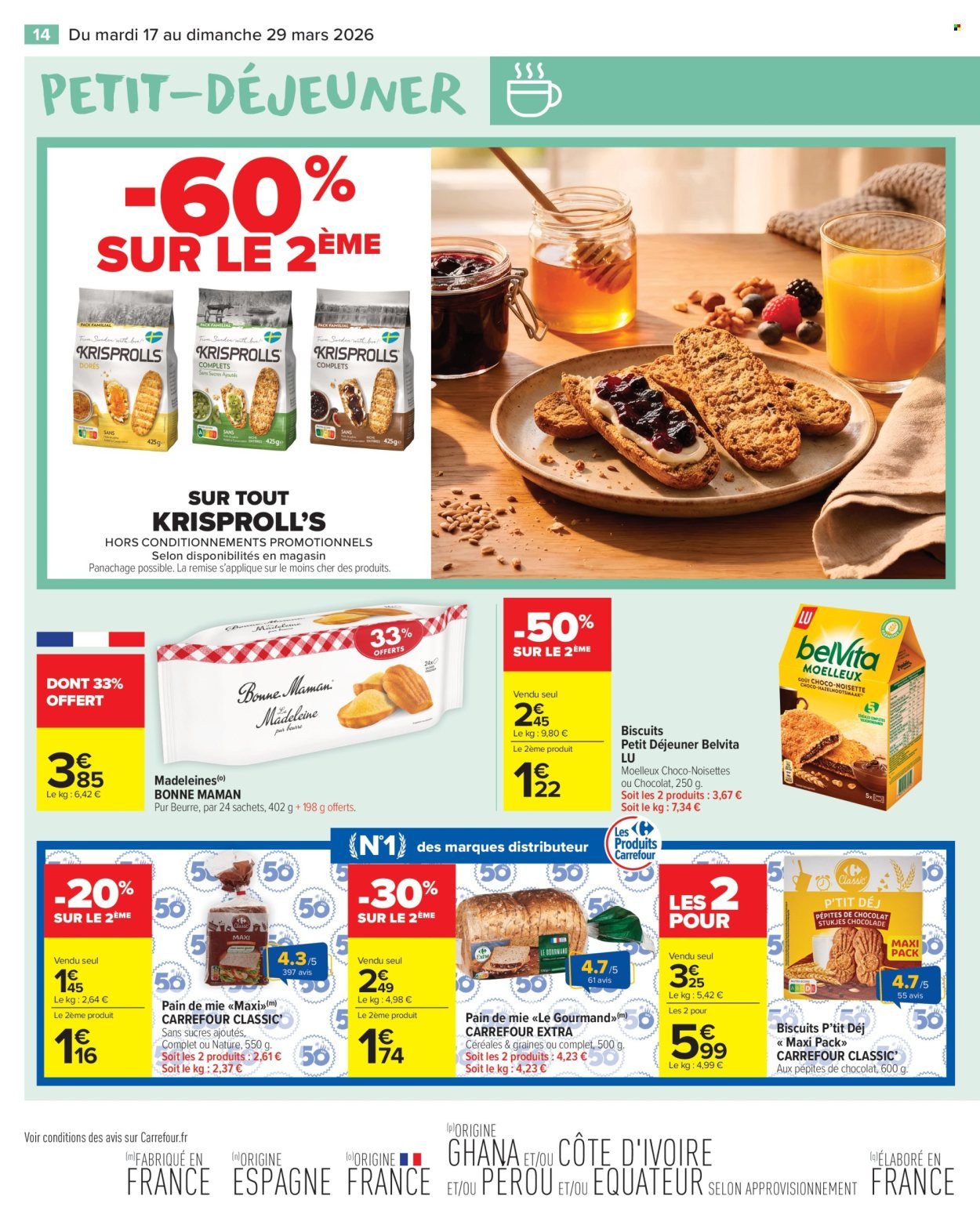 Catalogue CARREFOUR MARKET - PETIT DÉJEUNER (2026-03-17 - 2026-03-29)