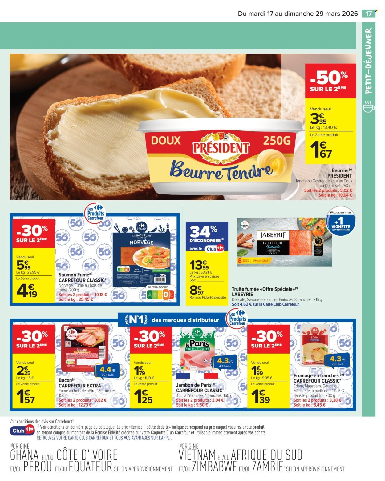 Catalogue CARREFOUR MARKET - PETIT DÉJEUNER (2026-03-17 - 2026-03-29)