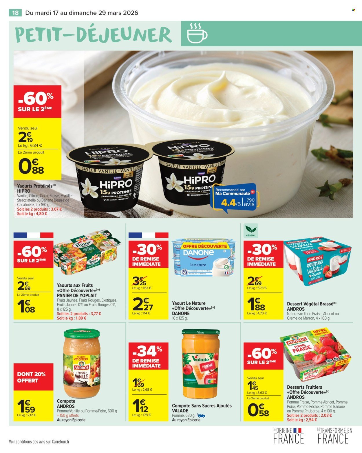 Catalogue CARREFOUR MARKET - PETIT DÉJEUNER (2026-03-17 - 2026-03-29)