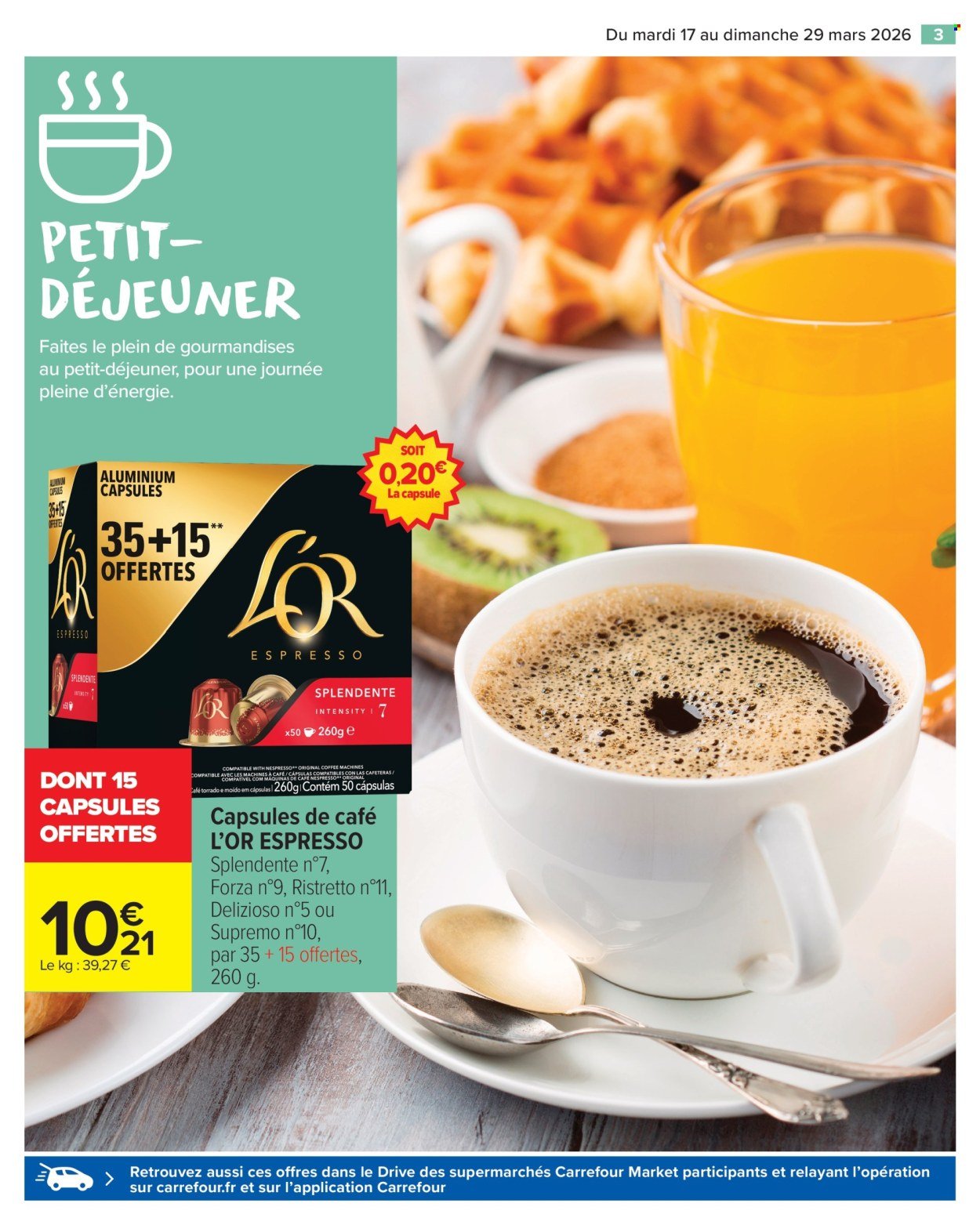 Catalogue CARREFOUR MARKET - PETIT DÉJEUNER (2026-03-17 - 2026-03-29)