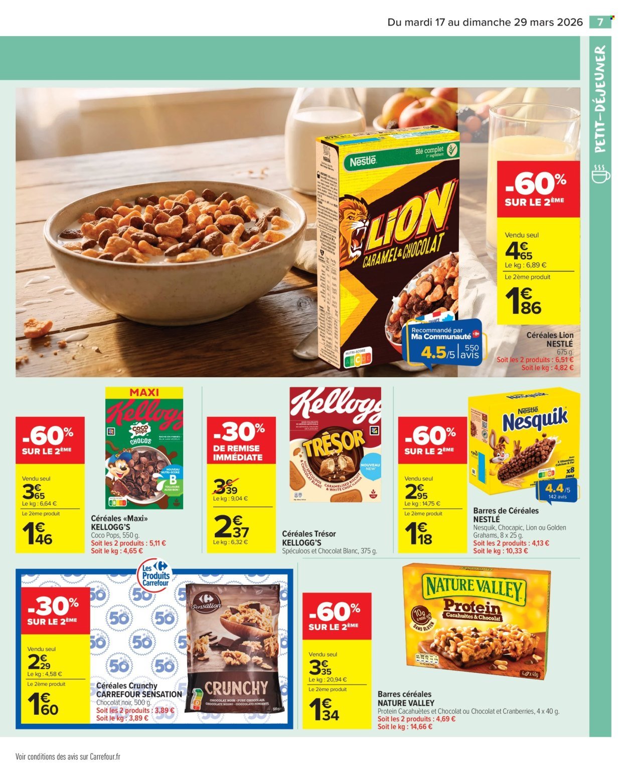Catalogue CARREFOUR MARKET - PETIT DÉJEUNER (2026-03-17 - 2026-03-29)