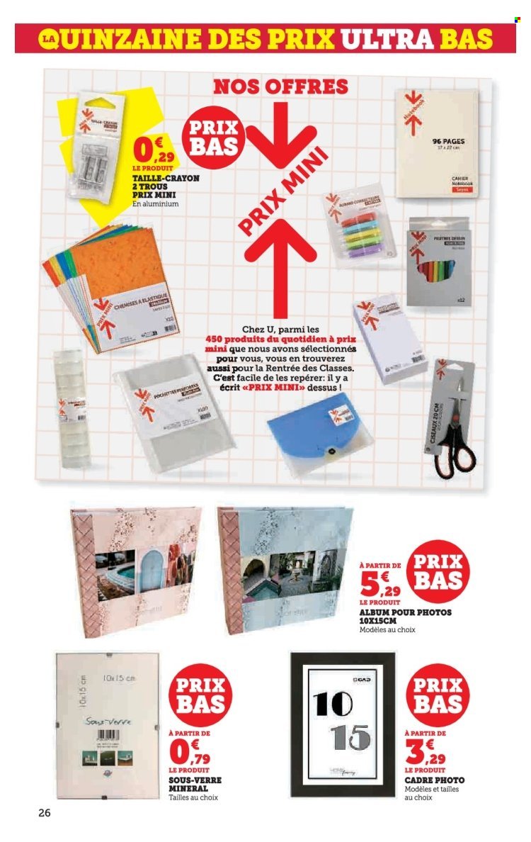 Catalogue SUPER U - Quinzaine des prix ultra bas Spécial rentrée (2025-08-19 - 2025-08-31)