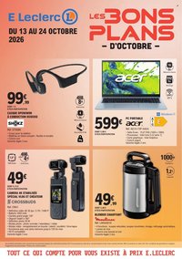 Catalogue E.LECLERC - BONS PLANS OCTOBRE 2026