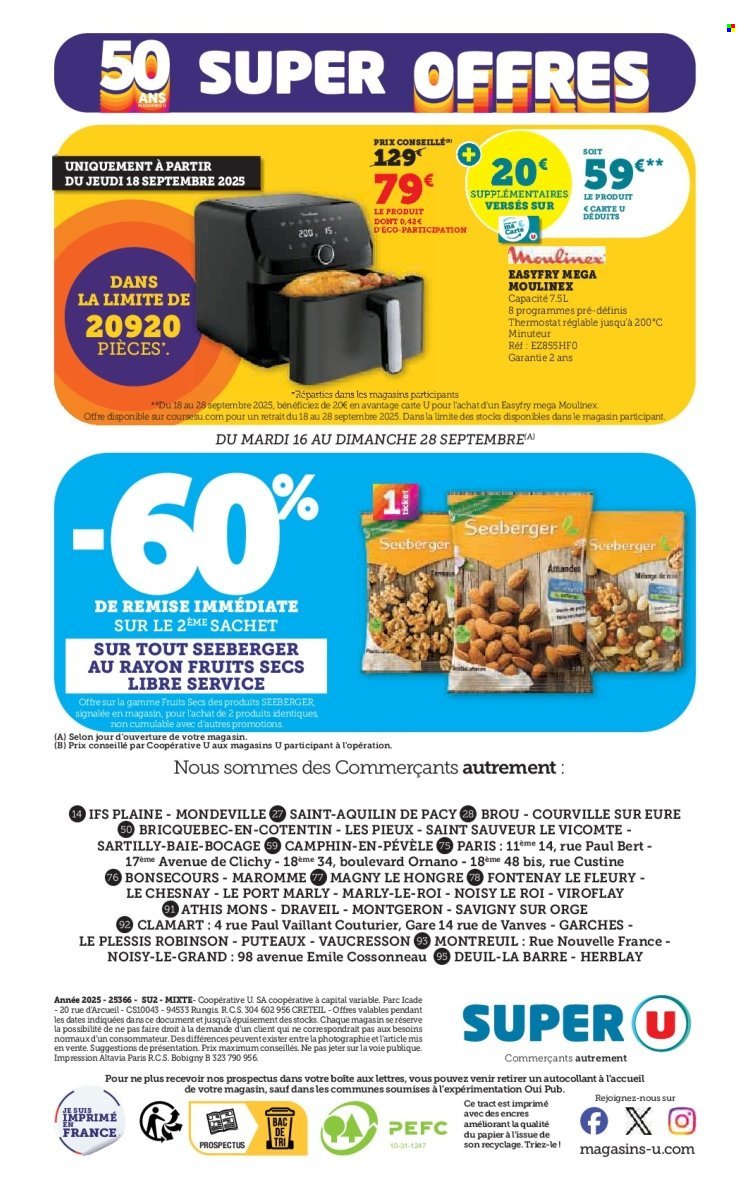 Catalogue SUPER U - Les prix bas de la semaine (2025-09-16 - 2025-09-28)