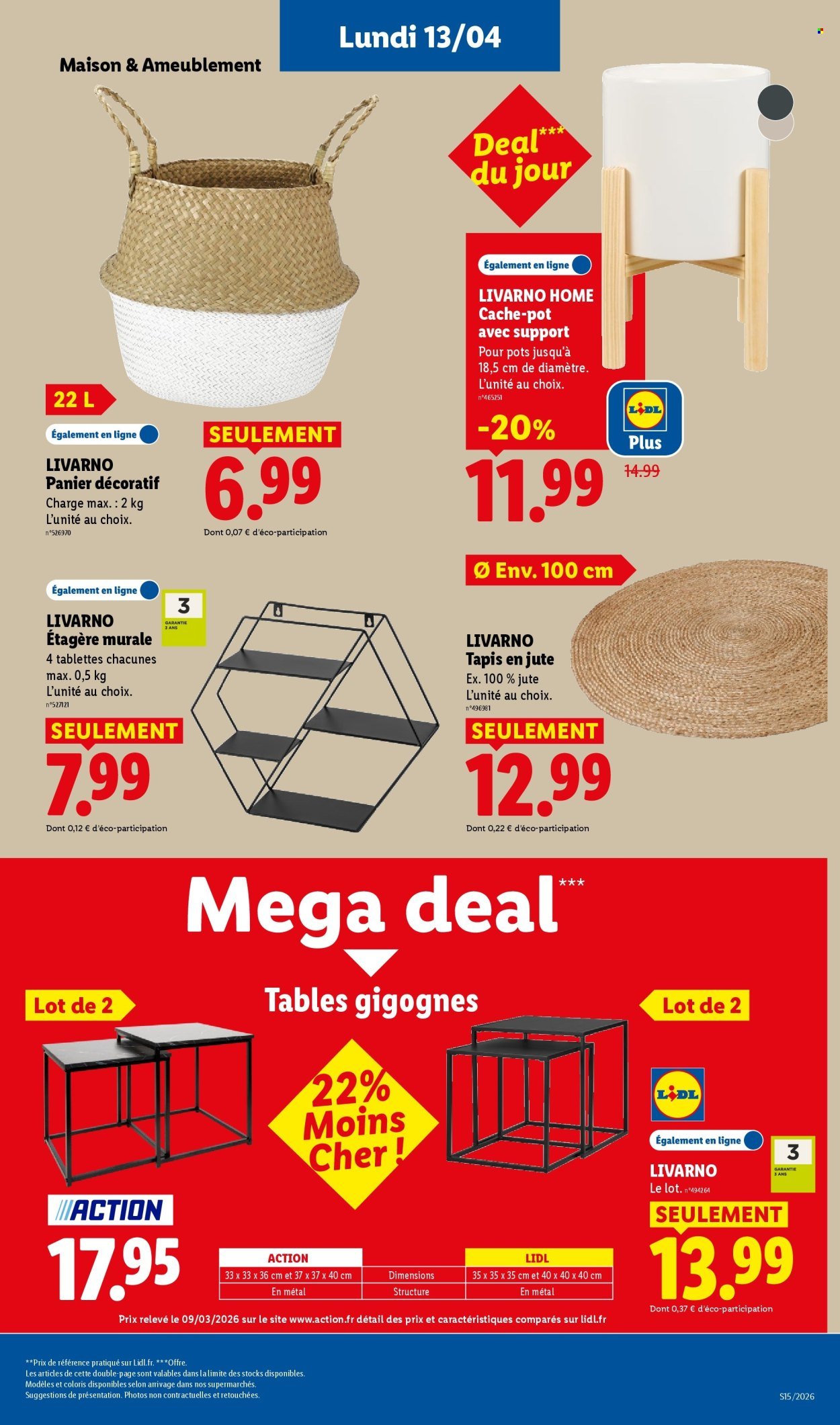 Catalogue LIDL - Les bonnes affaires de la semaine (2026-04-09 - 2026-04-13)
