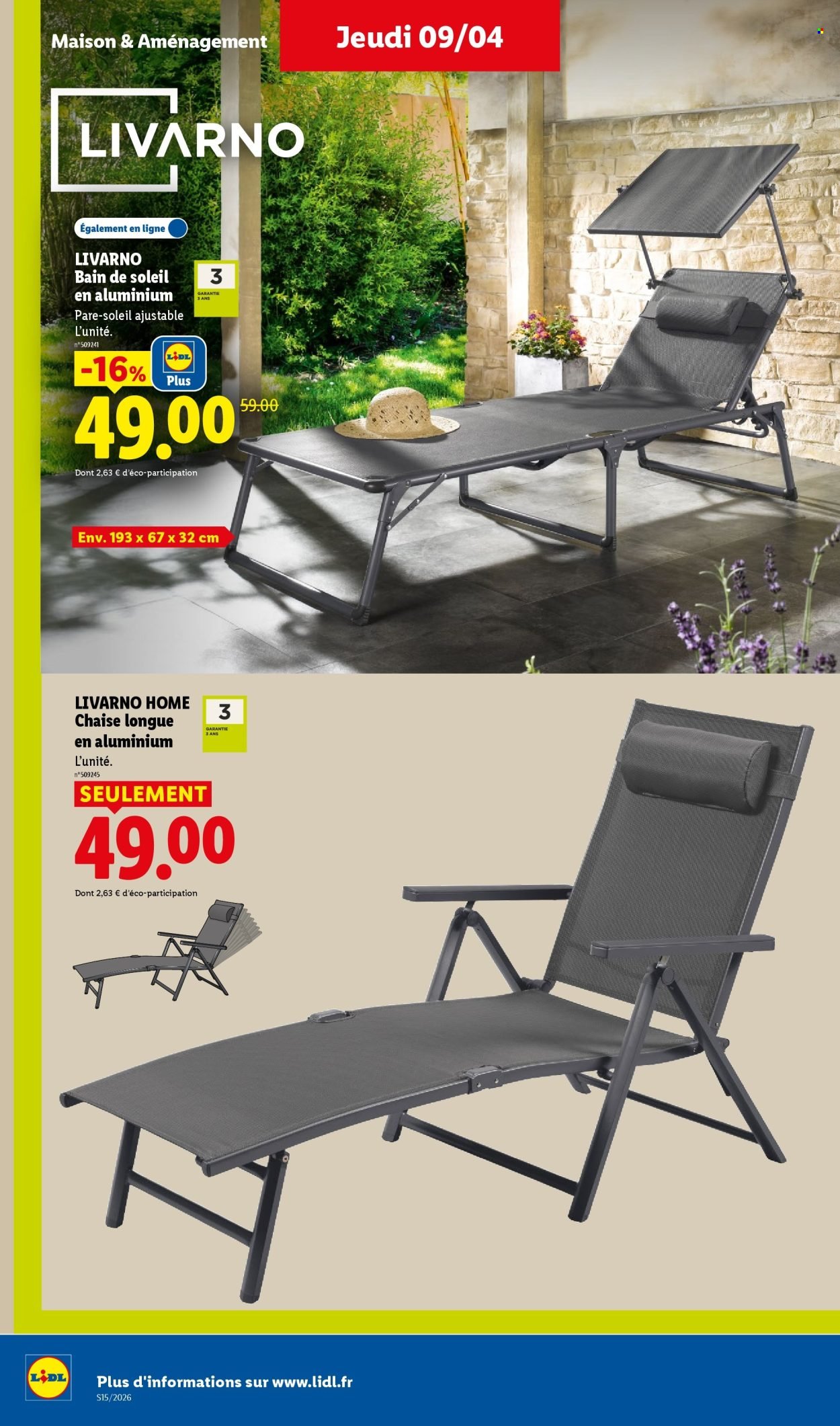 Catalogue LIDL - Les bonnes affaires de la semaine (2026-04-09 - 2026-04-13)